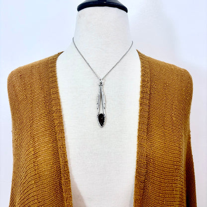 Red Carnelian Crystal Necklace in Fine Silver / Foxlark Collection - One of a Kind