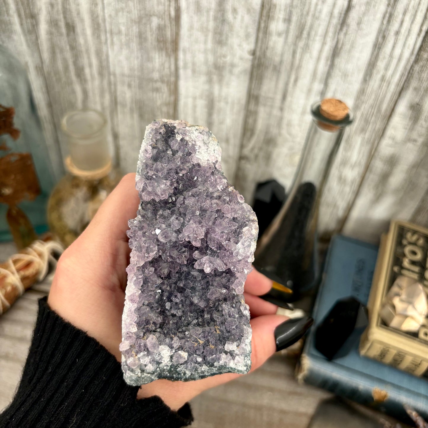 Self Standing Amethyst Geode Crystal Cluster / FoxlarkCrystals