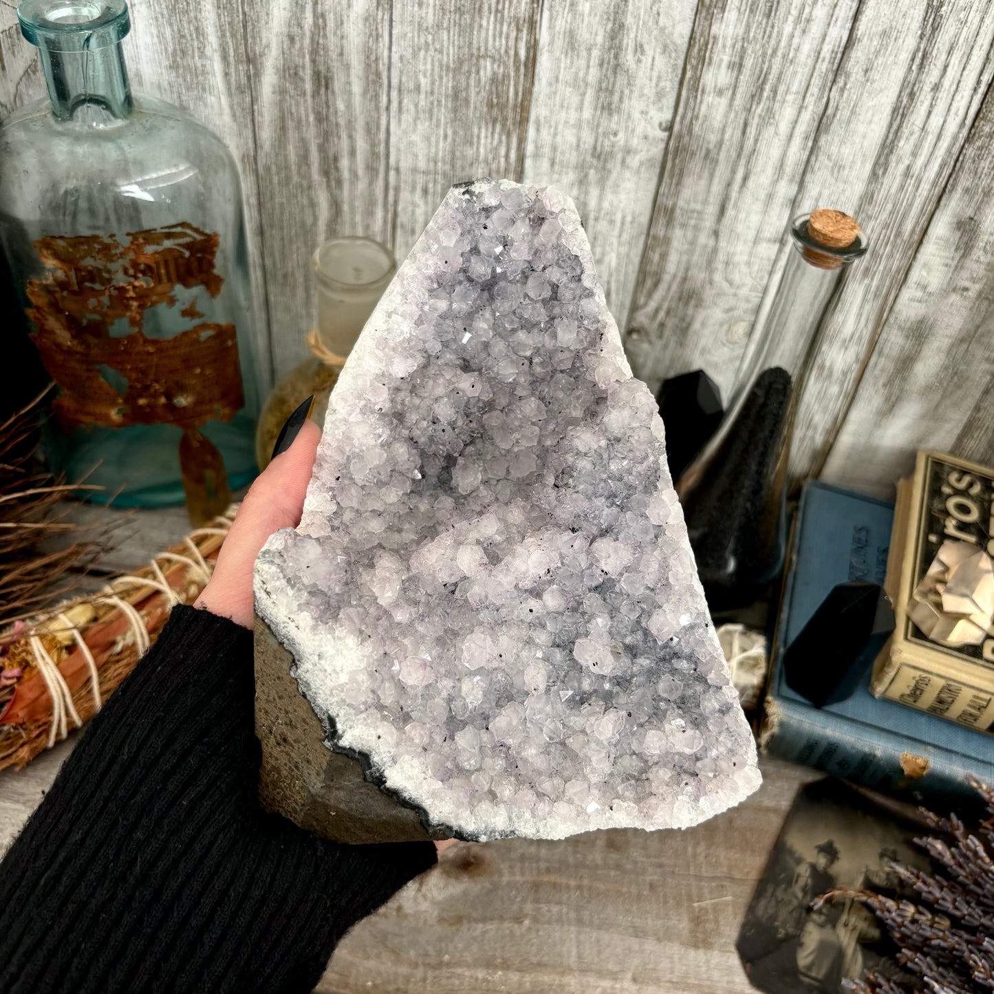 Large Self Standing  Amethyst Geode Crystal Cluster / FoxlarkCrystals