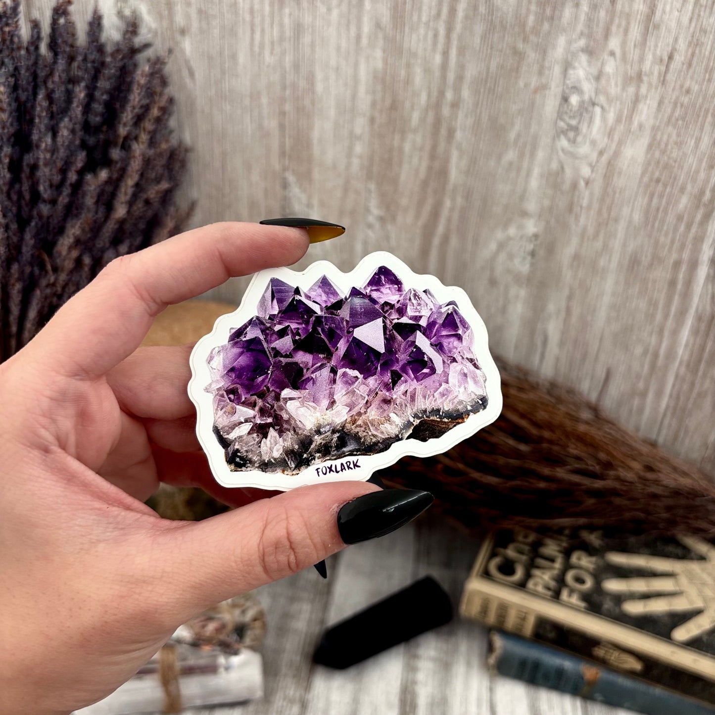 Crystal Sticker Set Amethyst, Agate, Fluorite Stickers