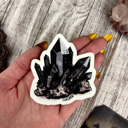 Crystal Sticker Set Rose Quartz, Clear Quartz, Black Smoky Quartz