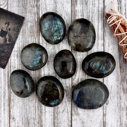 Labradorite Crystal Palm Stone / FoxlarkCrystals