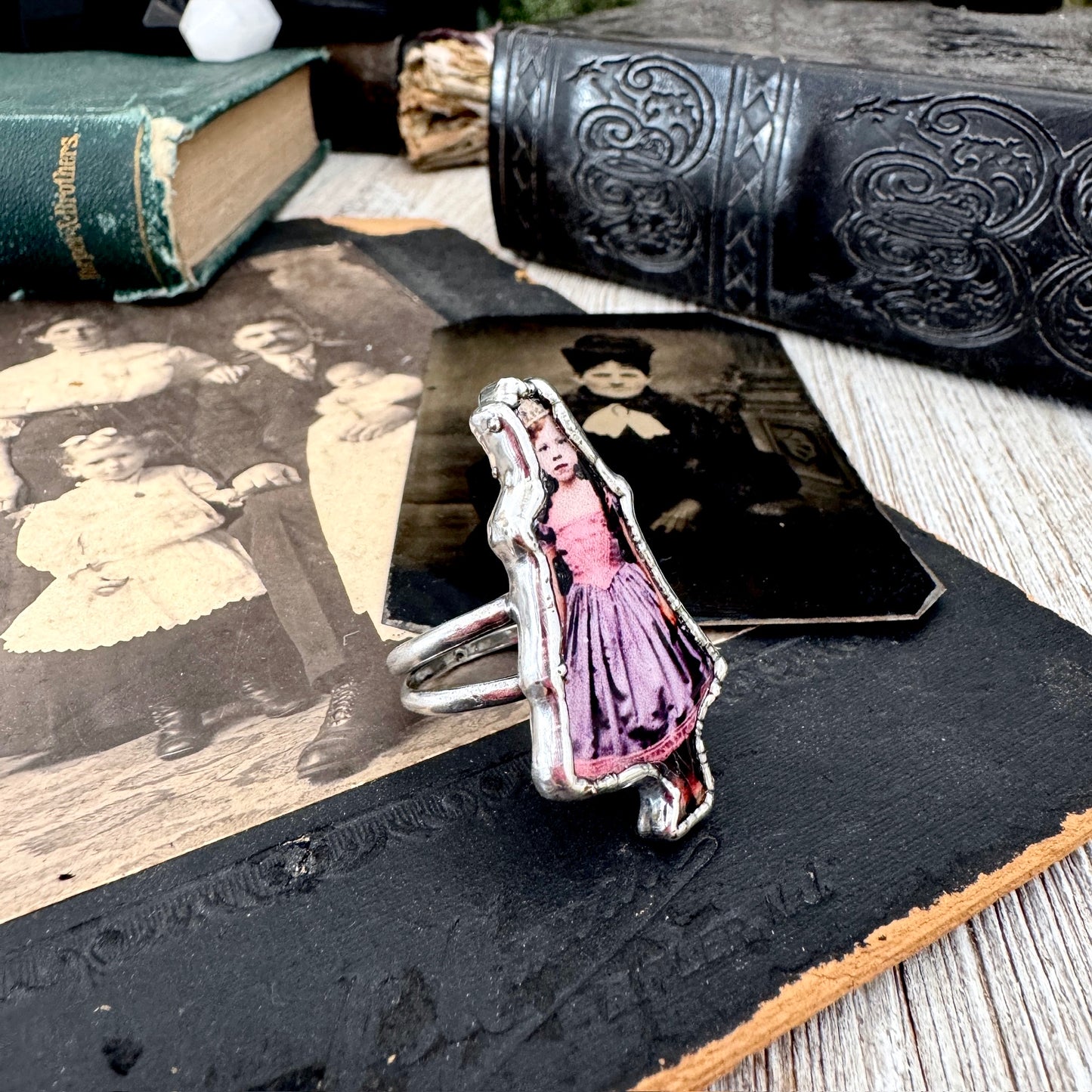 The Weirdlings - Fine Silver Ring Size 9 / One of a Kind FOXLARK
