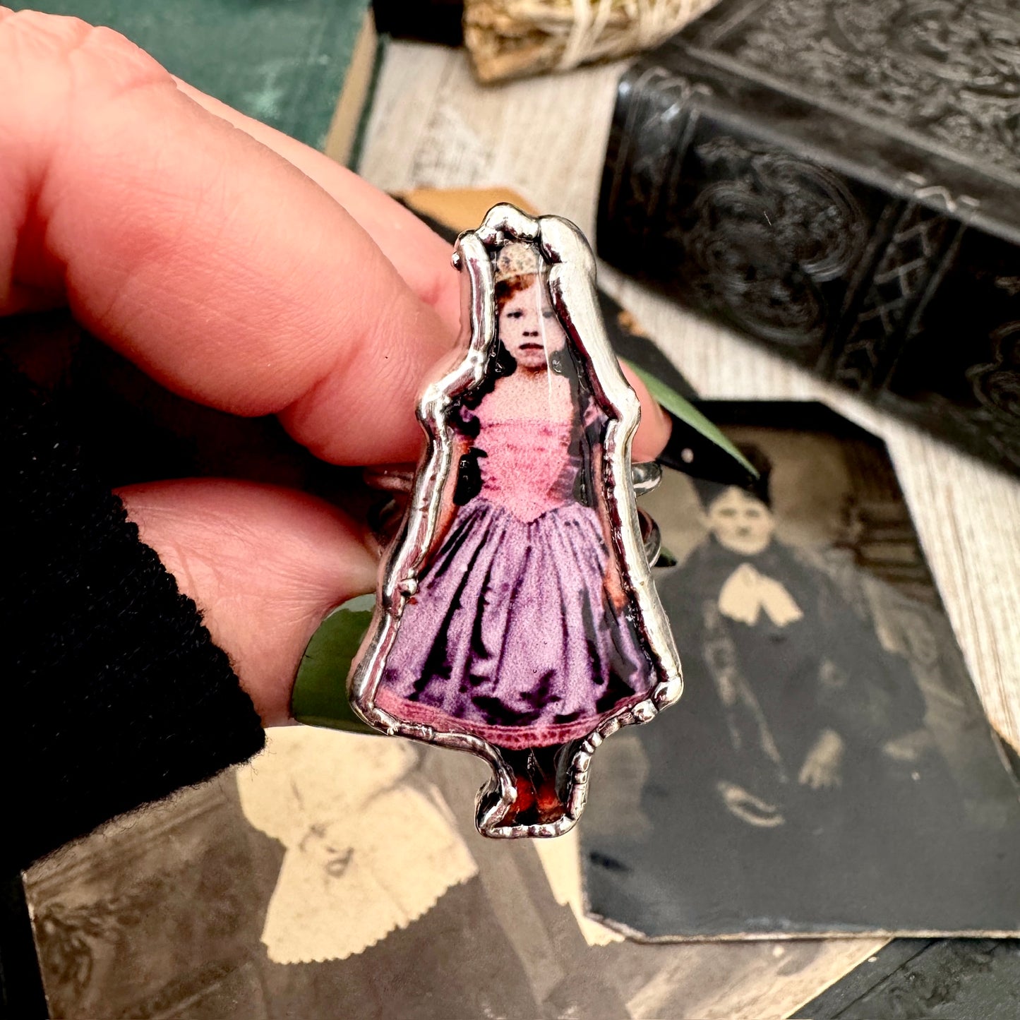 The Weirdlings - Fine Silver Ring Size 9 / One of a Kind FOXLARK