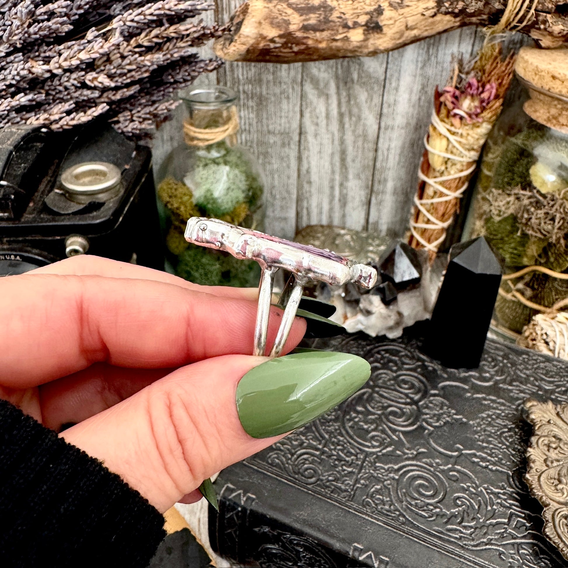 The Weirdlings - Fine Silver Ring Size 9 / One of a Kind FOXLARK