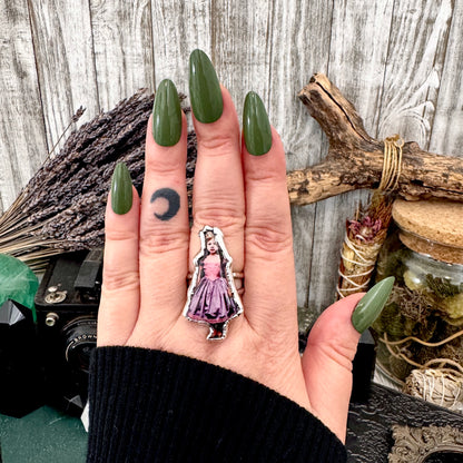 The Weirdlings - Fine Silver Ring Size 9 / One of a Kind FOXLARK
