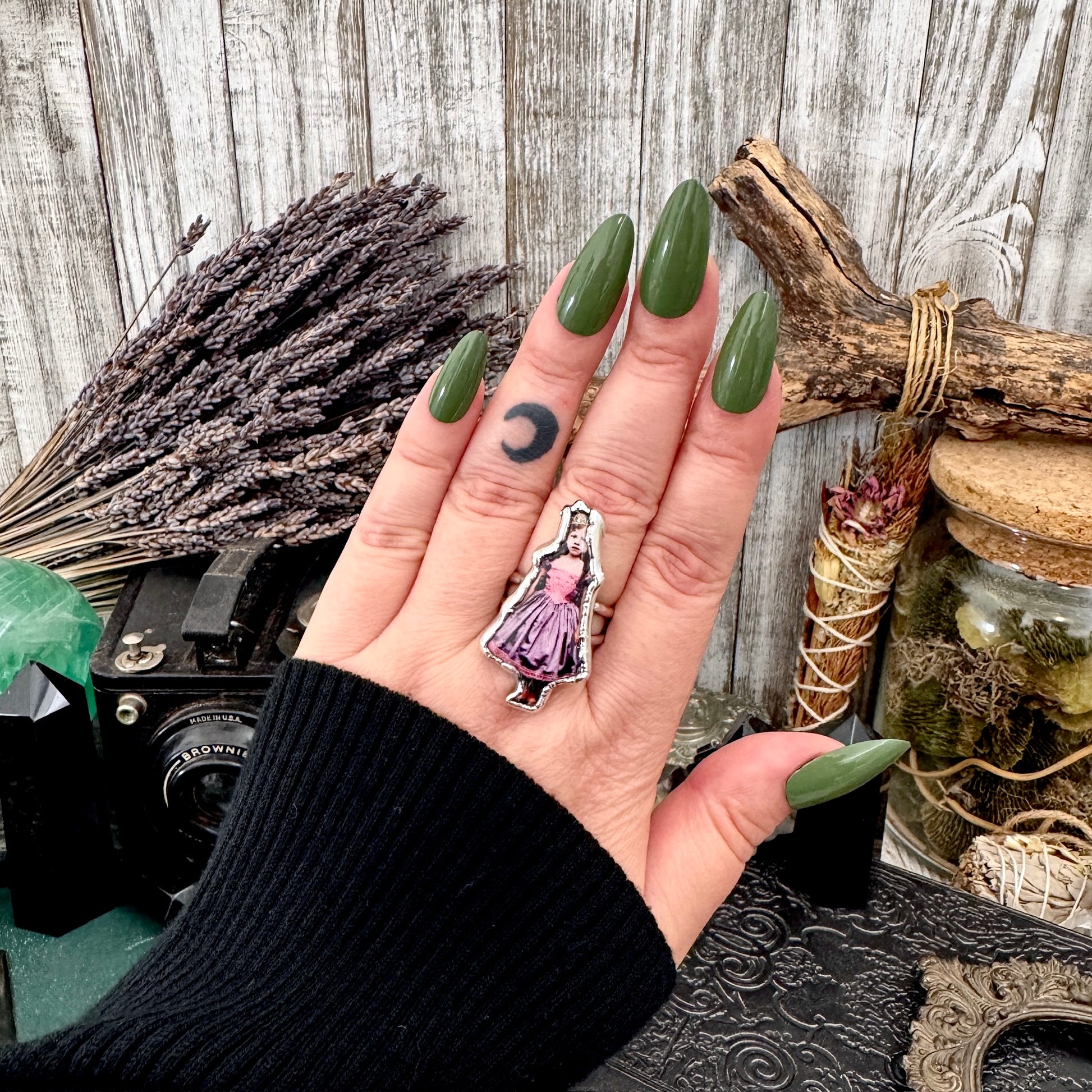 The Weirdlings - Fine Silver Ring Size 9 / One of a Kind FOXLARK