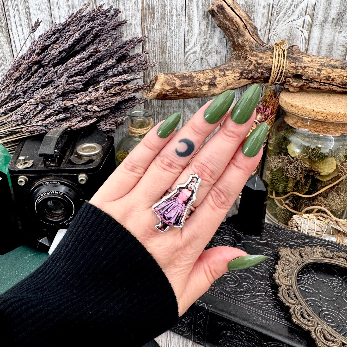 The Weirdlings - Fine Silver Ring Size 9 / One of a Kind FOXLARK