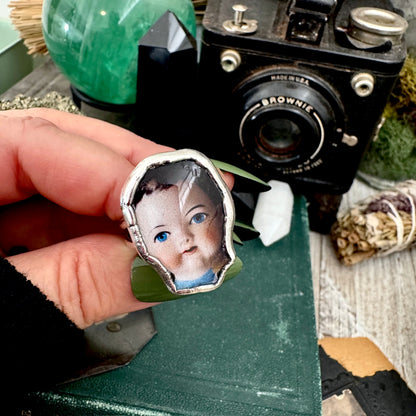 The Weirdlings - Fine Silver Ring Size 11 / One of a Kind FOXLARK