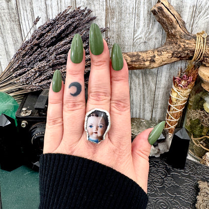 The Weirdlings - Fine Silver Ring Size 11 / One of a Kind FOXLARK