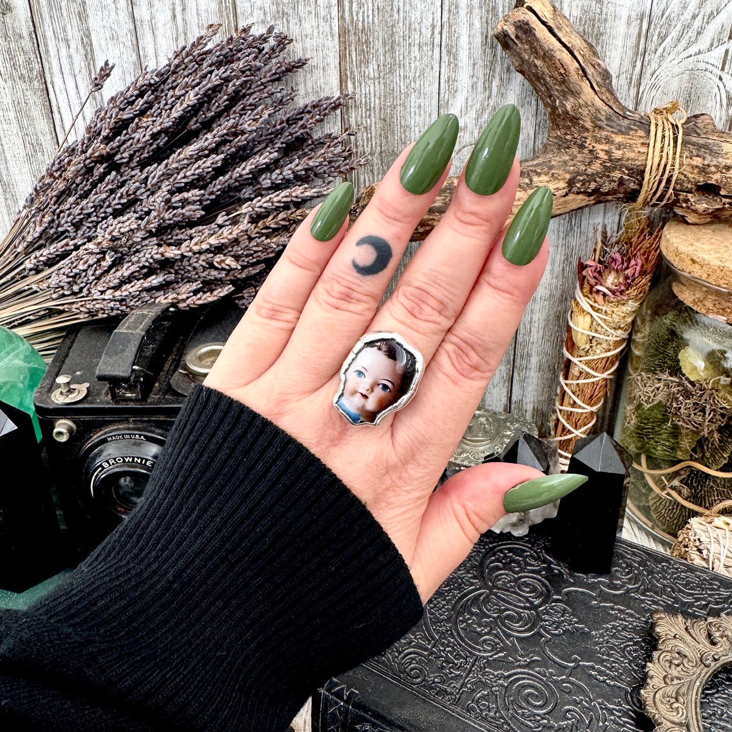 The Weirdlings - Fine Silver Ring Size 11 / One of a Kind FOXLARK