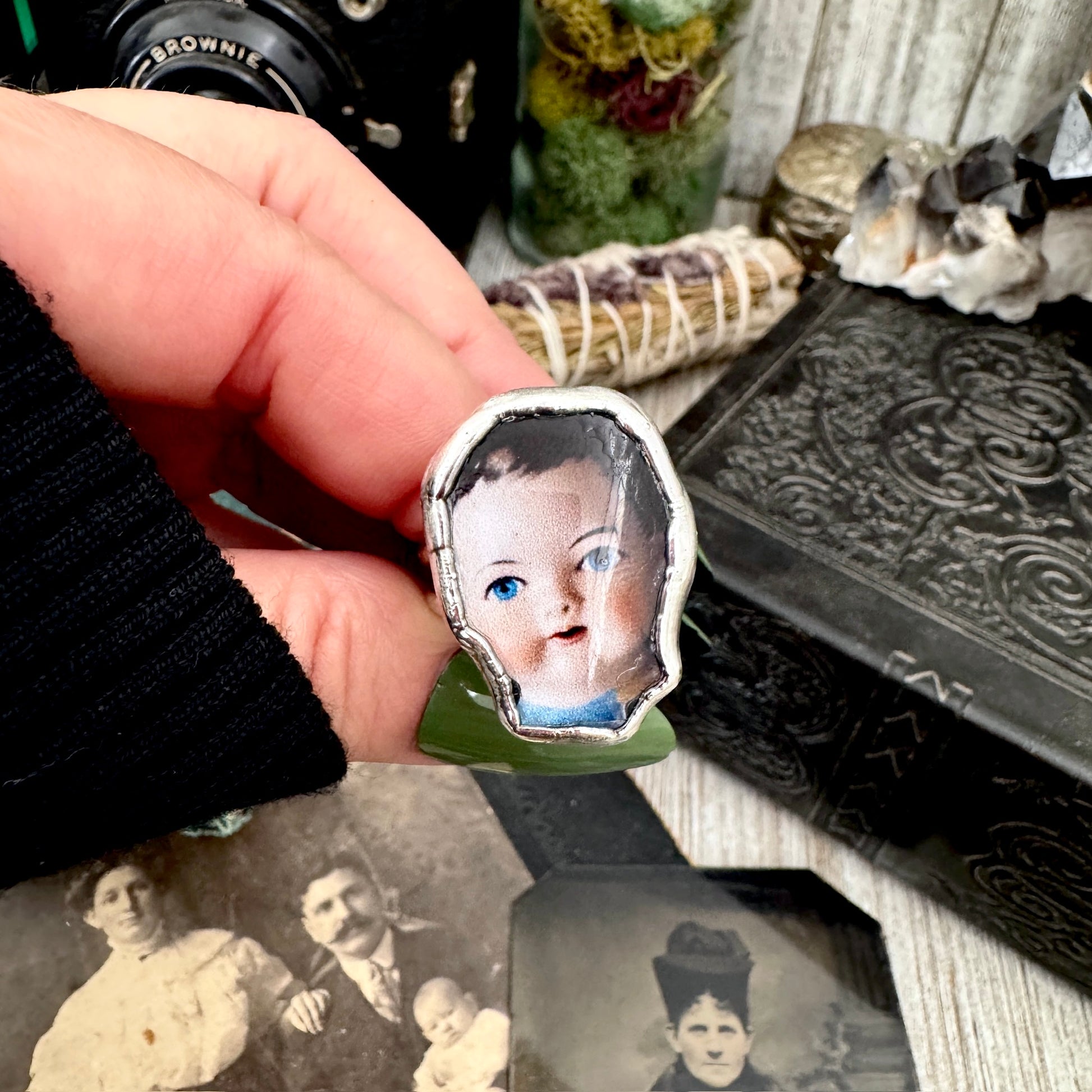 The Weirdlings - Fine Silver Ring Size 11 / One of a Kind FOXLARK
