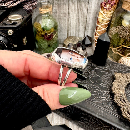 The Weirdlings - Fine Silver Ring Size 11 / One of a Kind FOXLARK