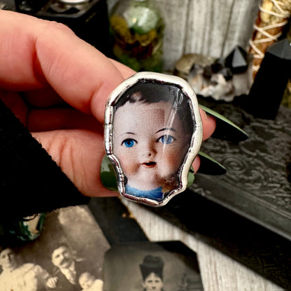 The Weirdlings - Fine Silver Ring Size 11 / One of a Kind FOXLARK