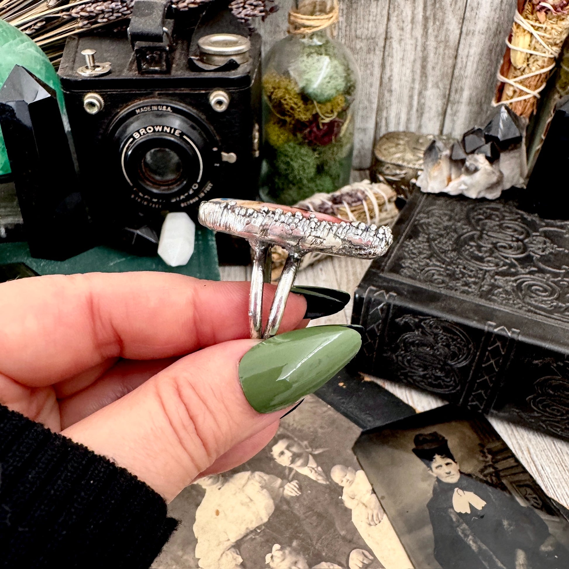 The Weirdlings - Fine Silver Ring Size 9 / One of a Kind FOXLARK