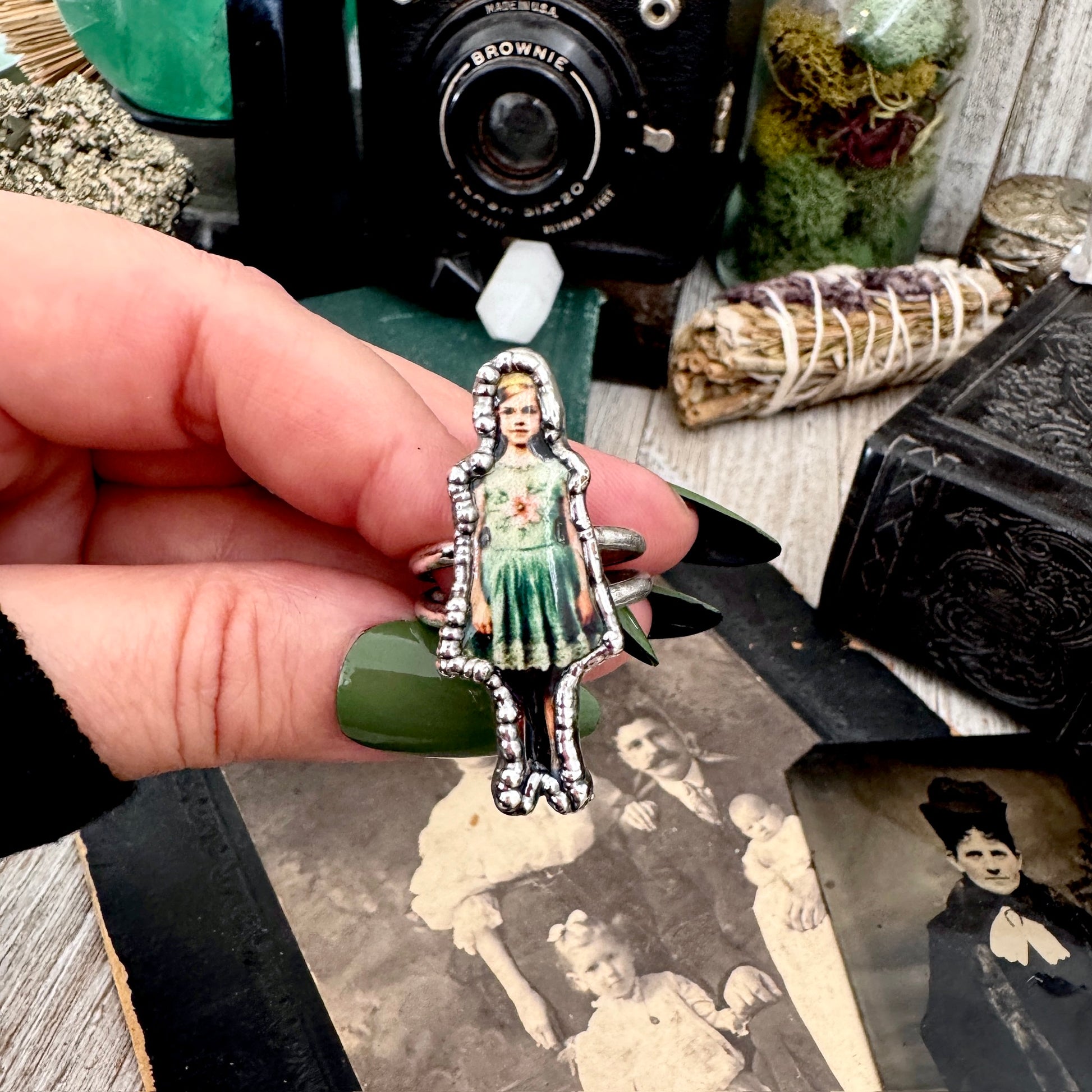 The Weirdlings - Fine Silver Ring Size 10 / One of a Kind FOXLARK