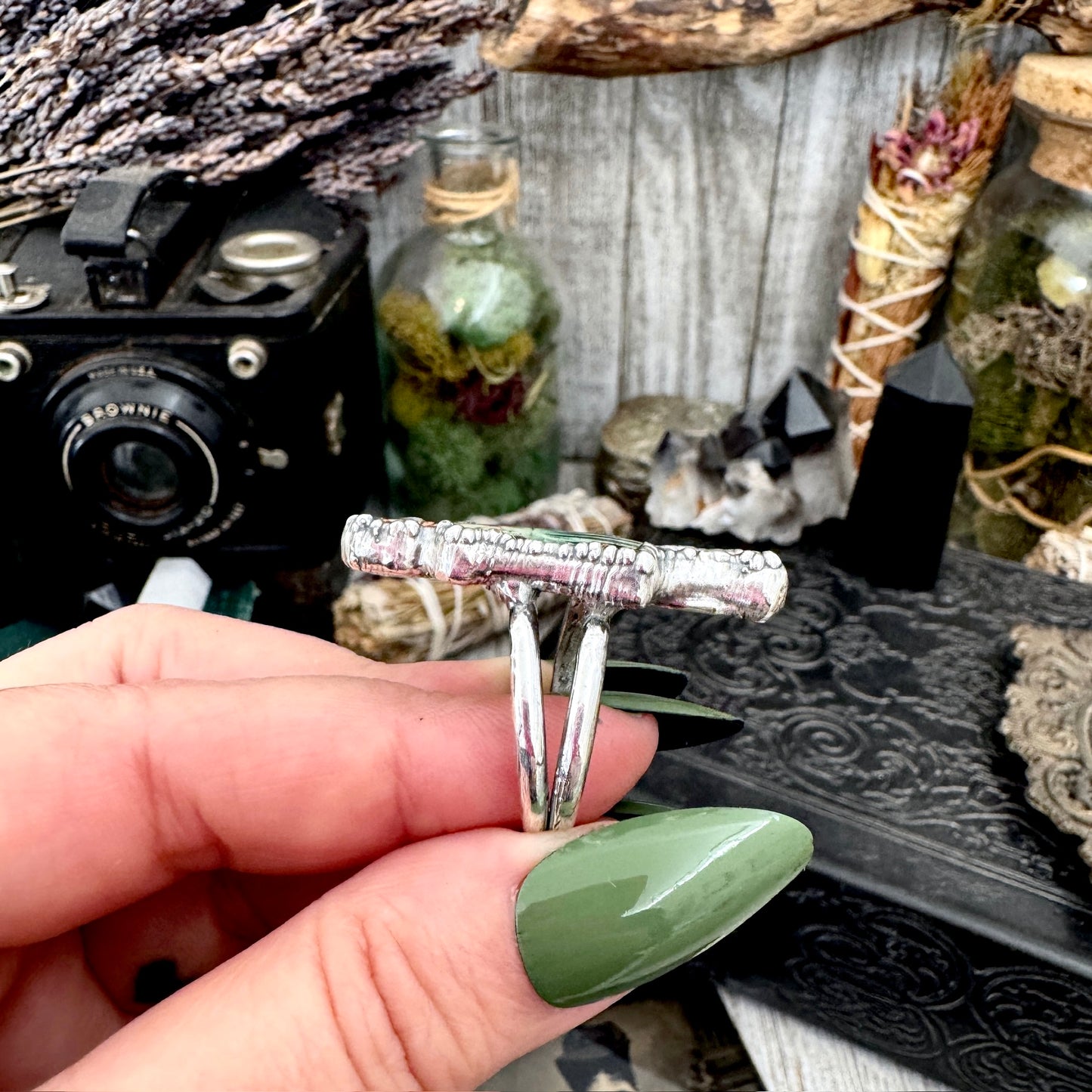 The Weirdlings - Fine Silver Ring Size 10 / One of a Kind FOXLARK