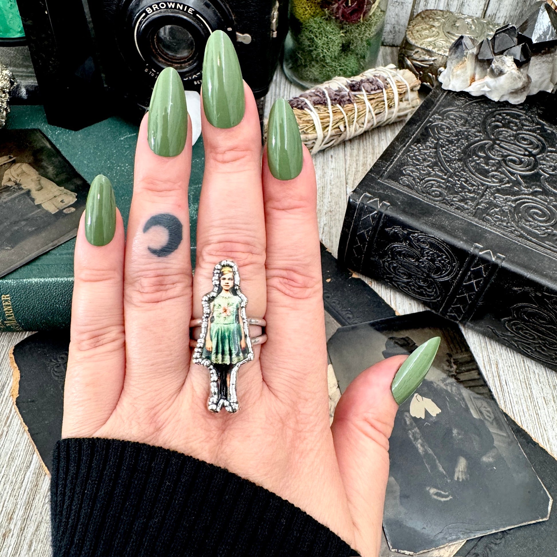 The Weirdlings - Fine Silver Ring Size 10 / One of a Kind FOXLARK