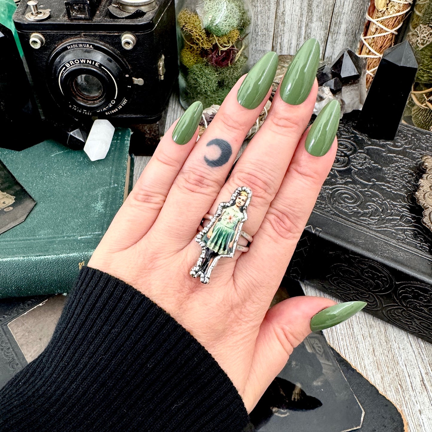 The Weirdlings - Fine Silver Ring Size 10 / One of a Kind FOXLARK