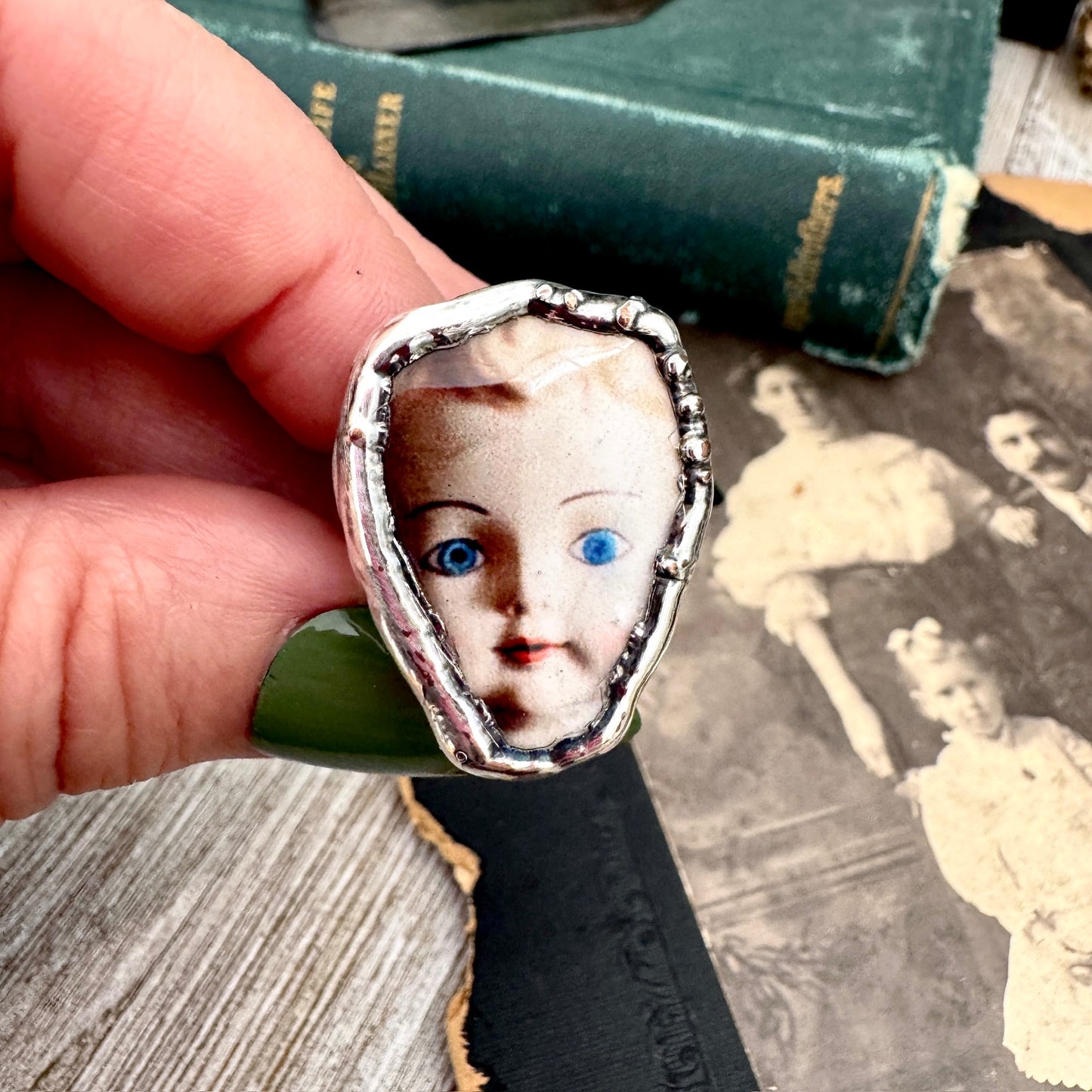 The Weirdlings - Fine Silver Ring Size 8 / One of a Kind FOXLARK