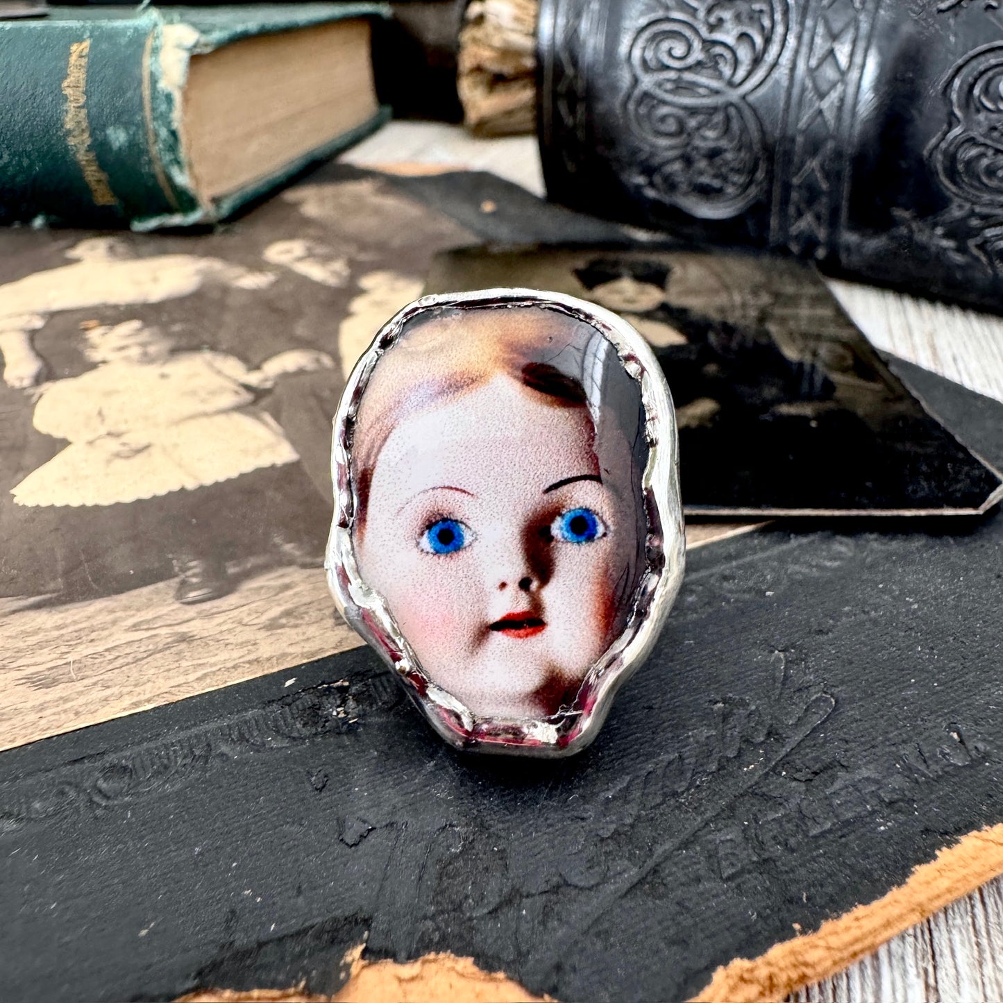 The Weirdlings - Fine Silver Ring Size 7 / One of a Kind FOXLARK