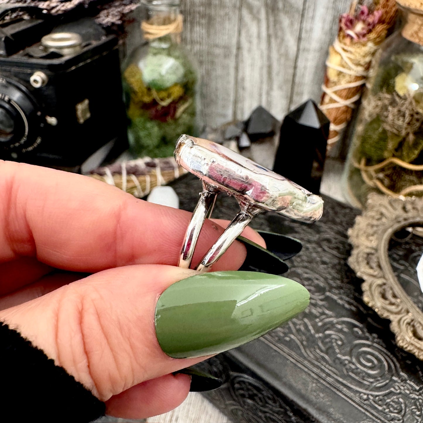 The Weirdlings - Fine Silver Ring Size 7 / One of a Kind FOXLARK