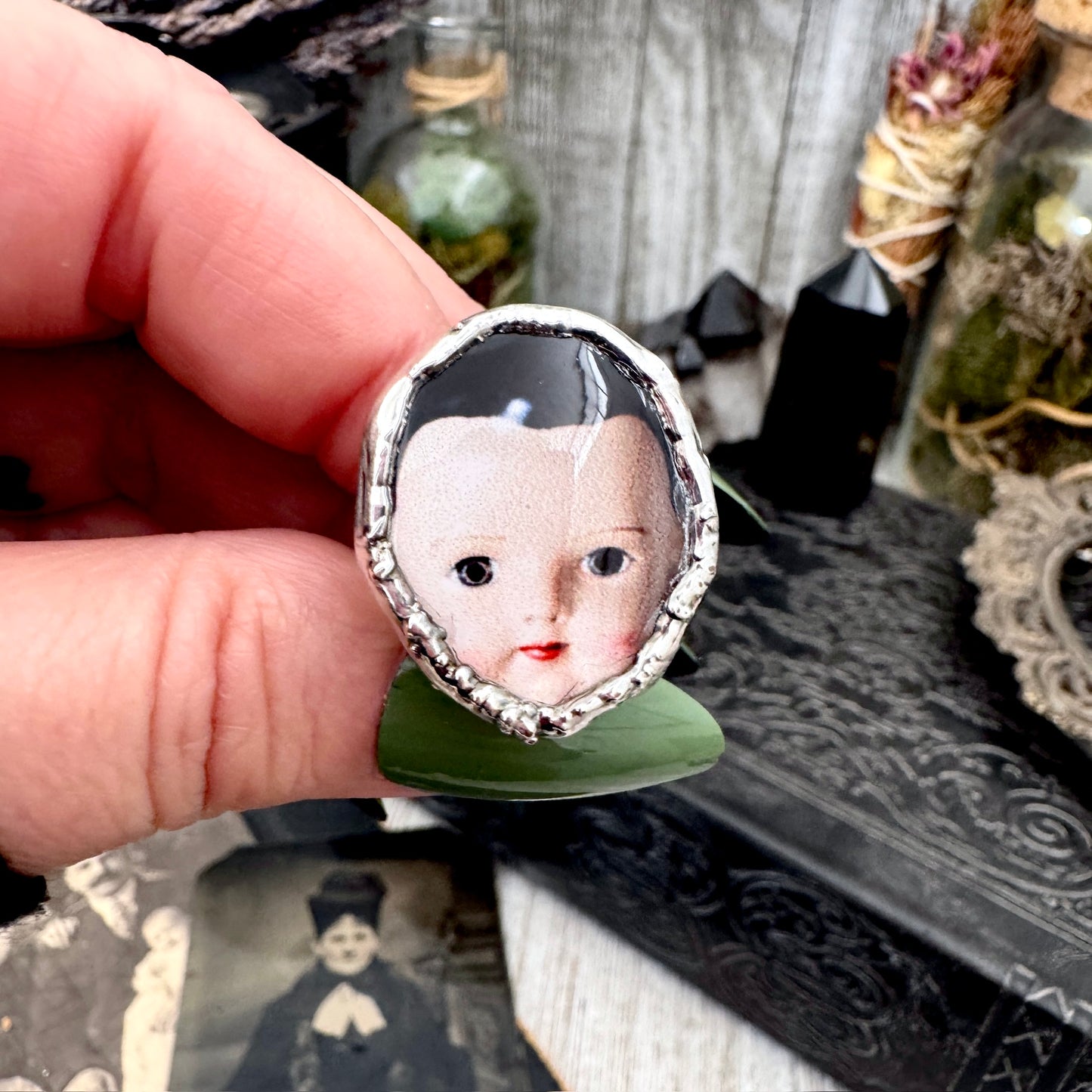 The Weirdlings - Fine Silver Ring Size 8.5 / One of a Kind FOXLARK