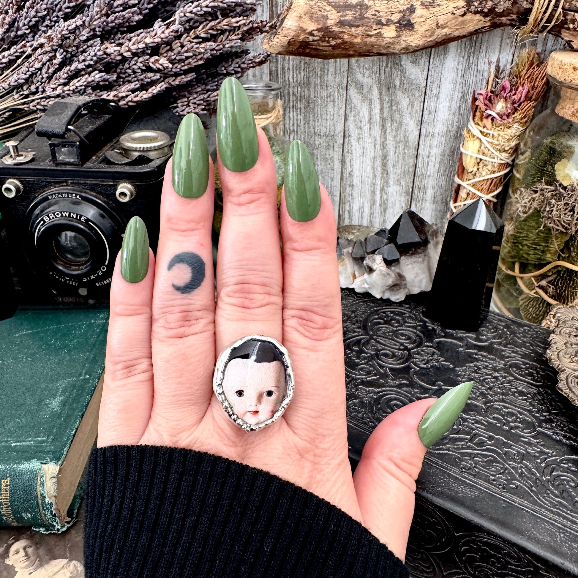 The Weirdlings - Fine Silver Ring Size 8.5 / One of a Kind FOXLARK