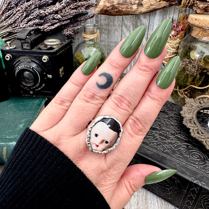 The Weirdlings - Fine Silver Ring Size 8.5 / One of a Kind FOXLARK