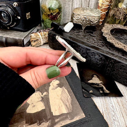 Vintage Chicken (Big)- Fine Silver Ring Size 10 The Paper Projects Collection / One of a Kind FOXLARK