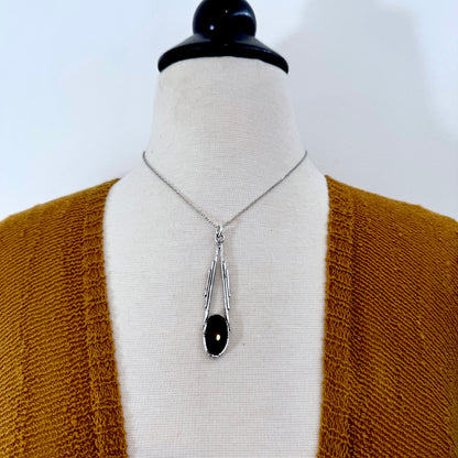 Bloodstone Crystal Necklace in Fine Silver / Foxlark Collection - One of a Kind