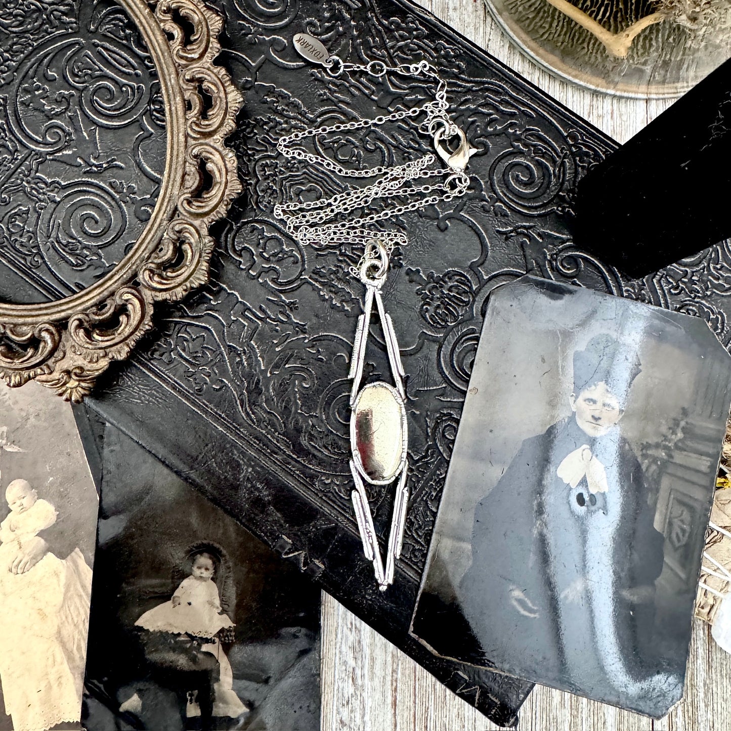 Pyrite Crystal Necklace in Fine Silver / Foxlark Collection - One of a Kind