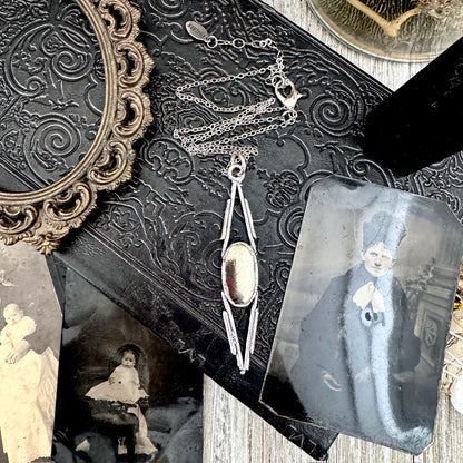 Pyrite Crystal Necklace in Fine Silver / Foxlark Collection - One of a Kind