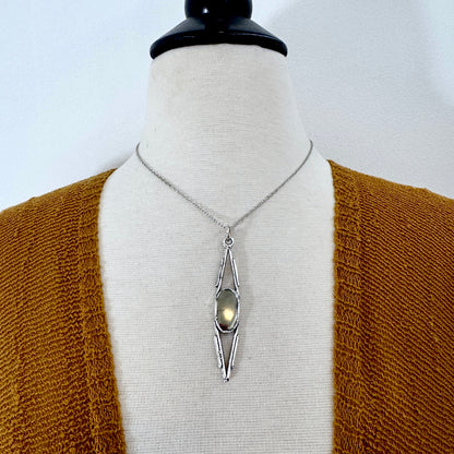 Pyrite Crystal Necklace in Fine Silver / Foxlark Collection - One of a Kind
