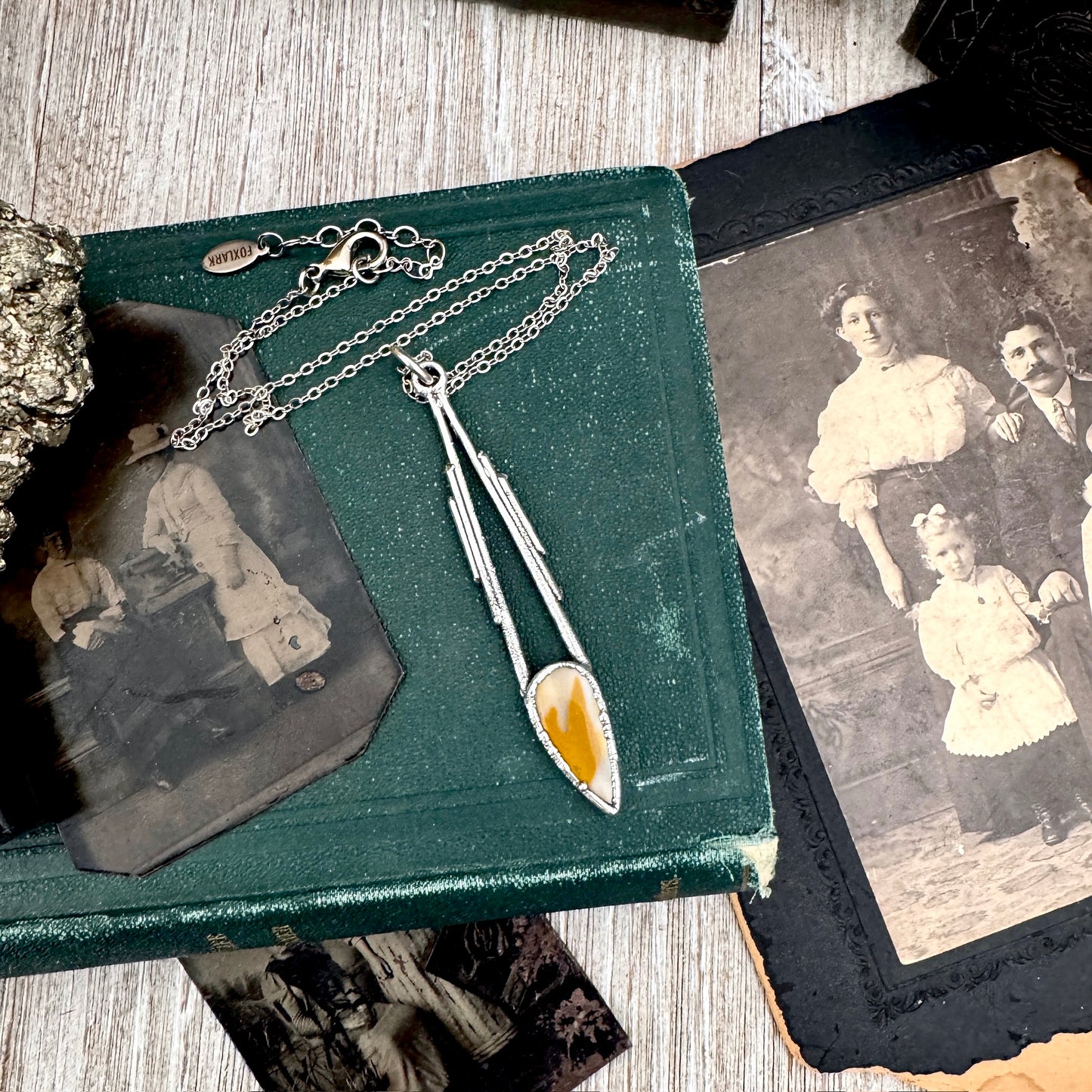 Mookaite Crystal Necklace in Fine Silver / Foxlark Collection - One of a Kind FOXLARK