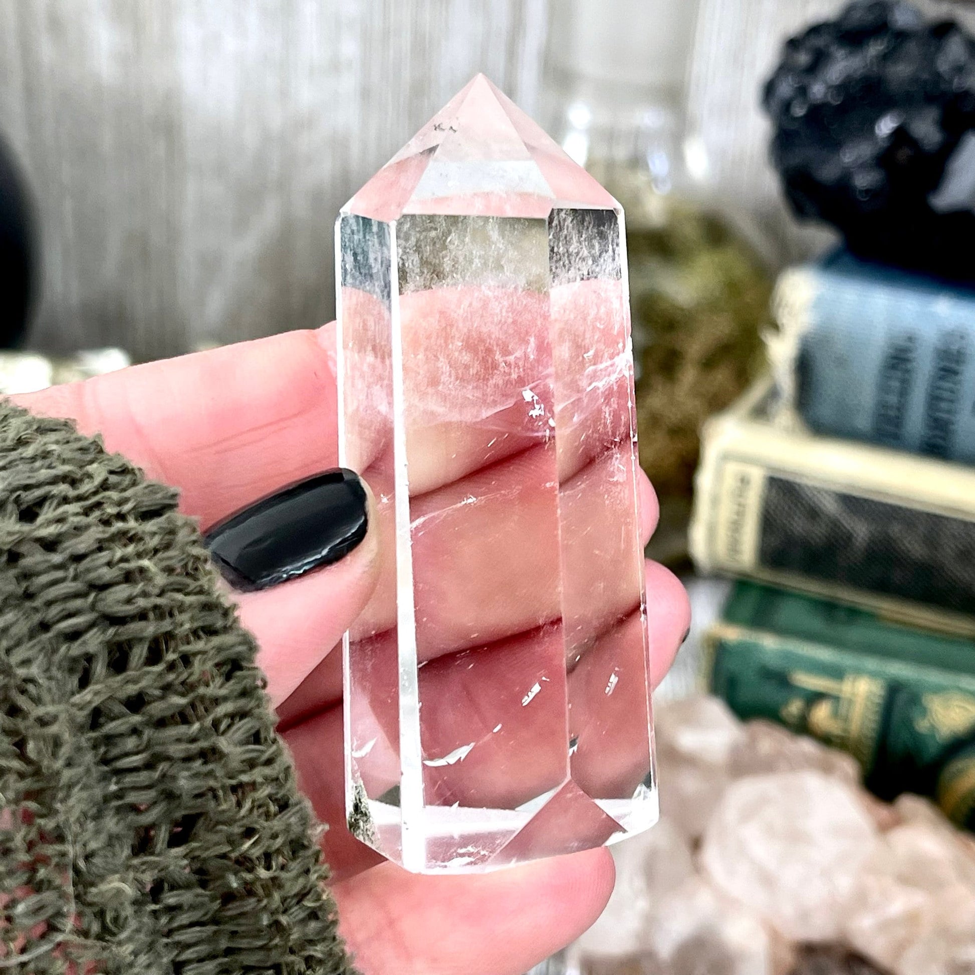 Self Standing Clear Quartz Crystal Point / FoxlarkCrystals