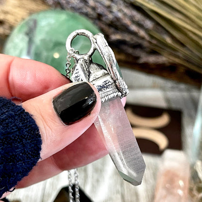 Big Crystal Necklace, Bohemian Jewelry, Crystal Jewelry, Crystal Necklaces, Electroformed, Etsy ID: 1571856994, FOXLARK- NECKLACES, Jewelry, Large Crystal, Large Raw Crystal, Necklaces, Raw crystal jewelry, raw crystal necklace, Raw Stone Necklace, Sea Gl