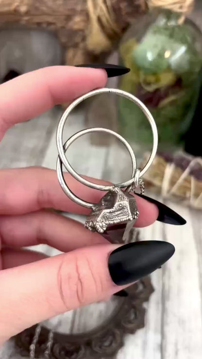 Herkimer Diamond Crystal  Necklace in Fine Silver / Foxlark Collection - One of a Kind