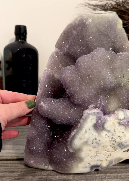 Huge 21 pound Self Standing High Quality Druzy Amethyst Geode Crystal Cluster / FoxlarkCrystals