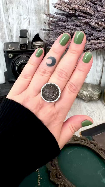 Lucky Penny Club - HOBO UFO London Coin Ring Fine Silver Size 9.5 / One of a Kind