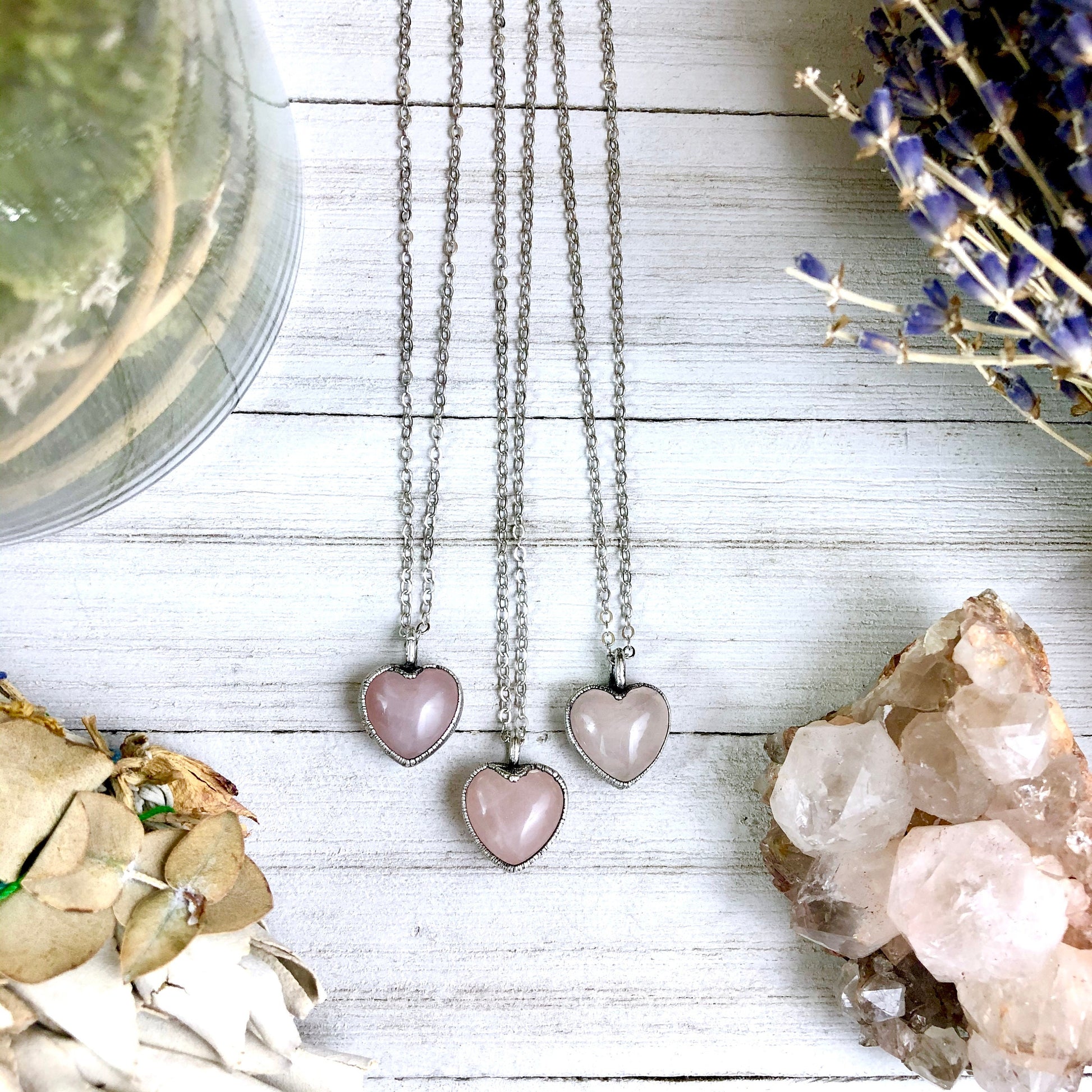 Bridesmaid Gift, Crystal heart, Crystal Necklace, Crystal Necklaces, Etsy ID: 739789896, FOXLARK- NECKLACES, Heart Necklace, Heart Pendant, Jewelry, Necklaces, Pink Crystal, Pink Crystal Heart, Pink Stone Necklace, Rose Quartz HeaRT, Rose Quartz Necklace,