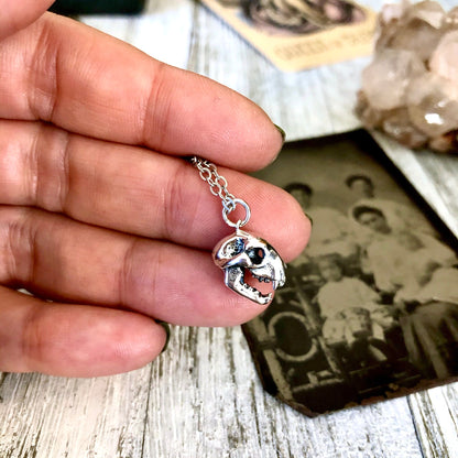 925 Sterling Silver, boho jewelry, Etsy ID: 902578978, Foxlark Alchemy, Gift for Woman, Gothic Jewelry, Jewelry, Necklace Pendant, Necklaces, Pendants, Silver Cat Skull, Sterling Silver, Talisman Necklace, Tiny Talisman, TINY TALISMANS, Witch Jewelry, Wit