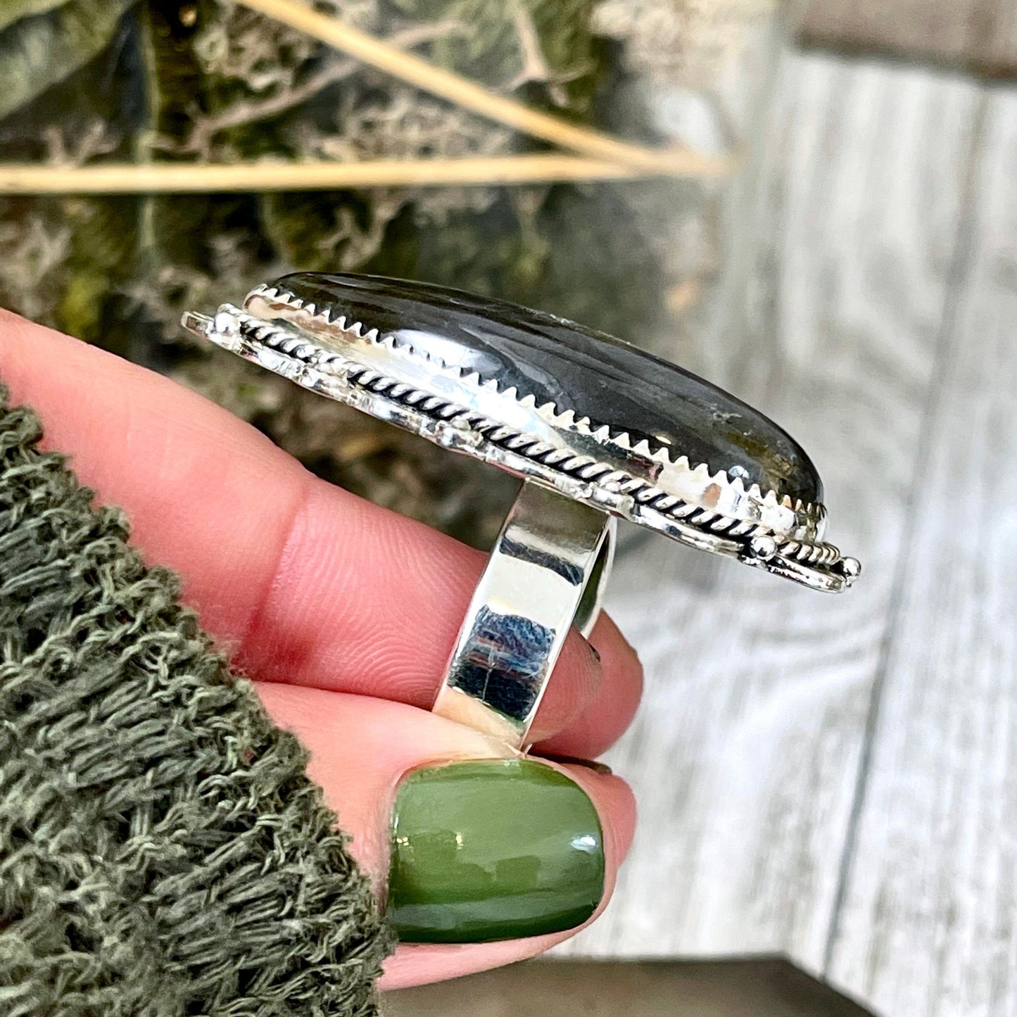 Big Bold Jewelry, Big Crystal Ring, Big Stone Ring, Bohemian Ring, boho jewelry, crystal ring, Etsy ID: 1218786192, Foxlark Alchemy, FOXLARK- RINGS, gypsy ring, Jewelry, Labradorite Ring, Large Ring, Rings, Statement Ring, Statement Rings, Sterling Silver