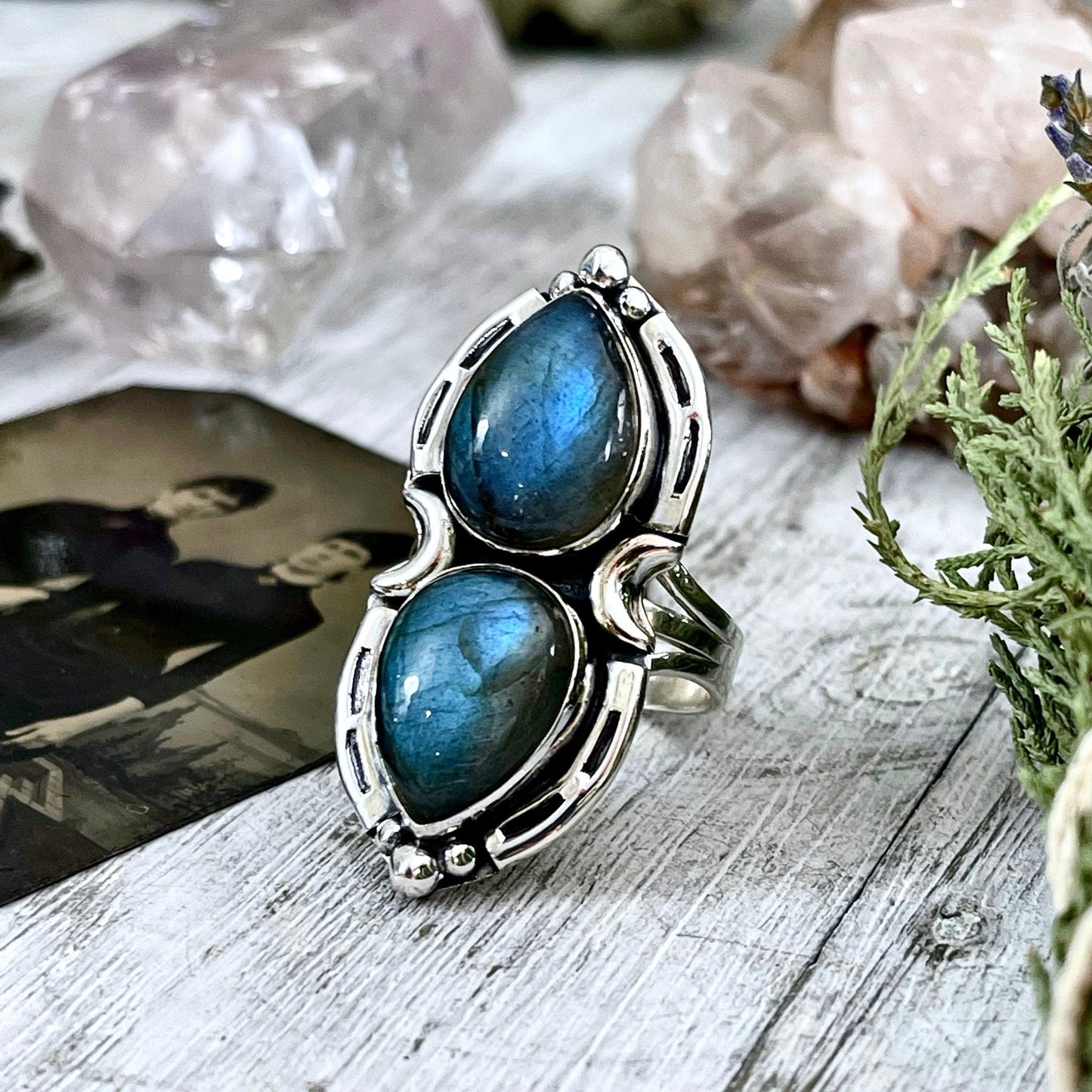 Big Crystal Ring, Big Stone Ring, Boho Jewelry, Boho Ring, Etsy Id 1143400613, Foxlark Alchemy, Foxlark- Rings, Gypsy Ring, Jewelry, Labradorite Jewelry, Labradorite Ring, Moon Jewelry, Moon Ring, Rings, Statement Rings, Wholesale