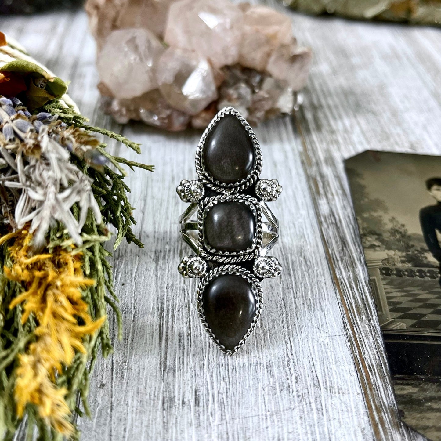 3 Stone Ring, Big Stone Ring, Bohemian Ring, Boho Jewelry, Boho Ring, Crystal Ring, Etsy Id 1078477541, Festival Jewelry, Foxlark Alchemy, Foxlark- Rings, Gift For Woman, Gypsy Ring, Jewelry, Rings, Statement Rings