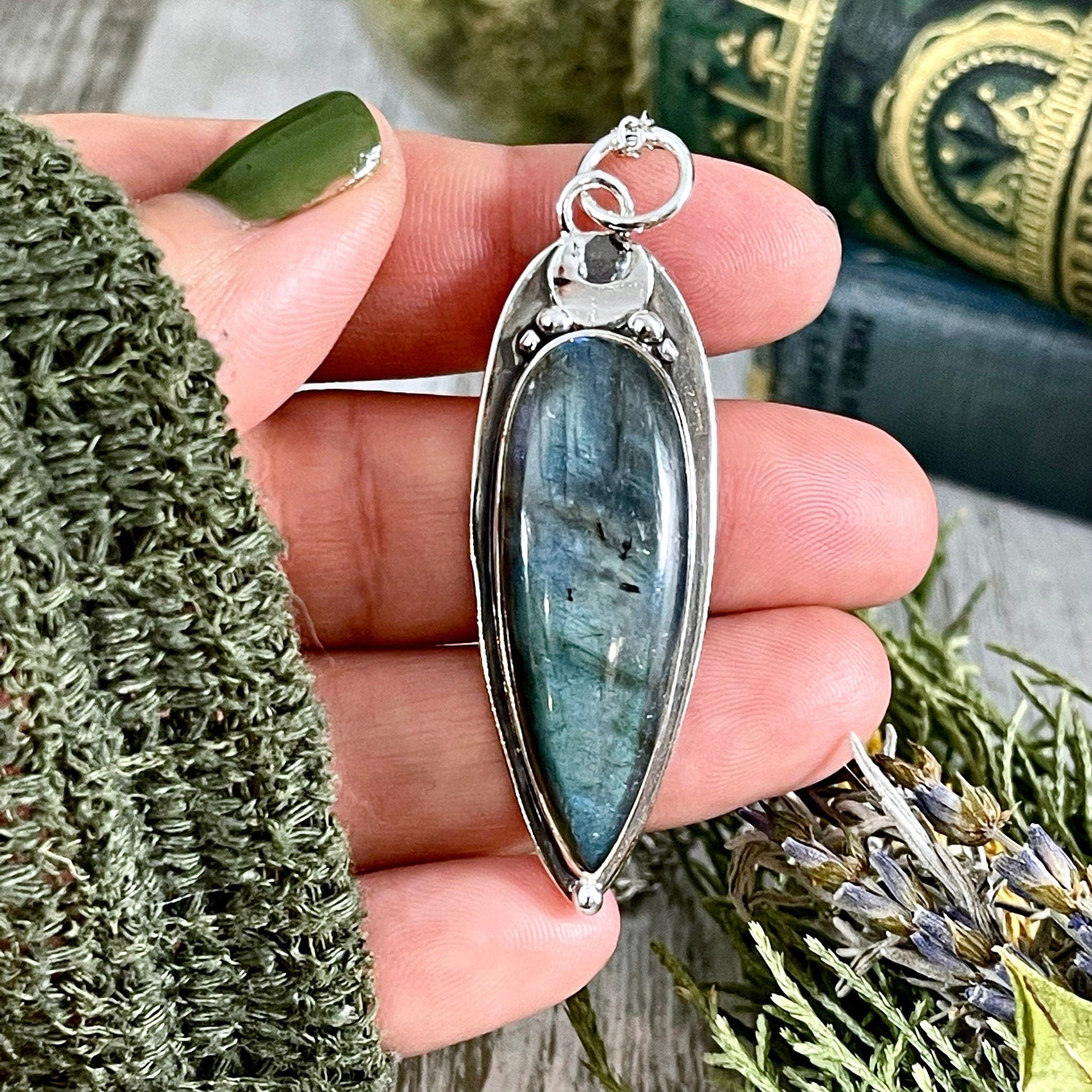 Big Gothic Necklace, Big Silver Necklace, Big Stone Necklace, Bohemian Jewelry, Crystal Necklace, Crystal Necklaces, Crystal Pendant, Etsy Id 1078432657, Foxlark- Necklaces, Gothic Jewelry, Jewelry, Moon Necklace, Necklaces, Wholesale