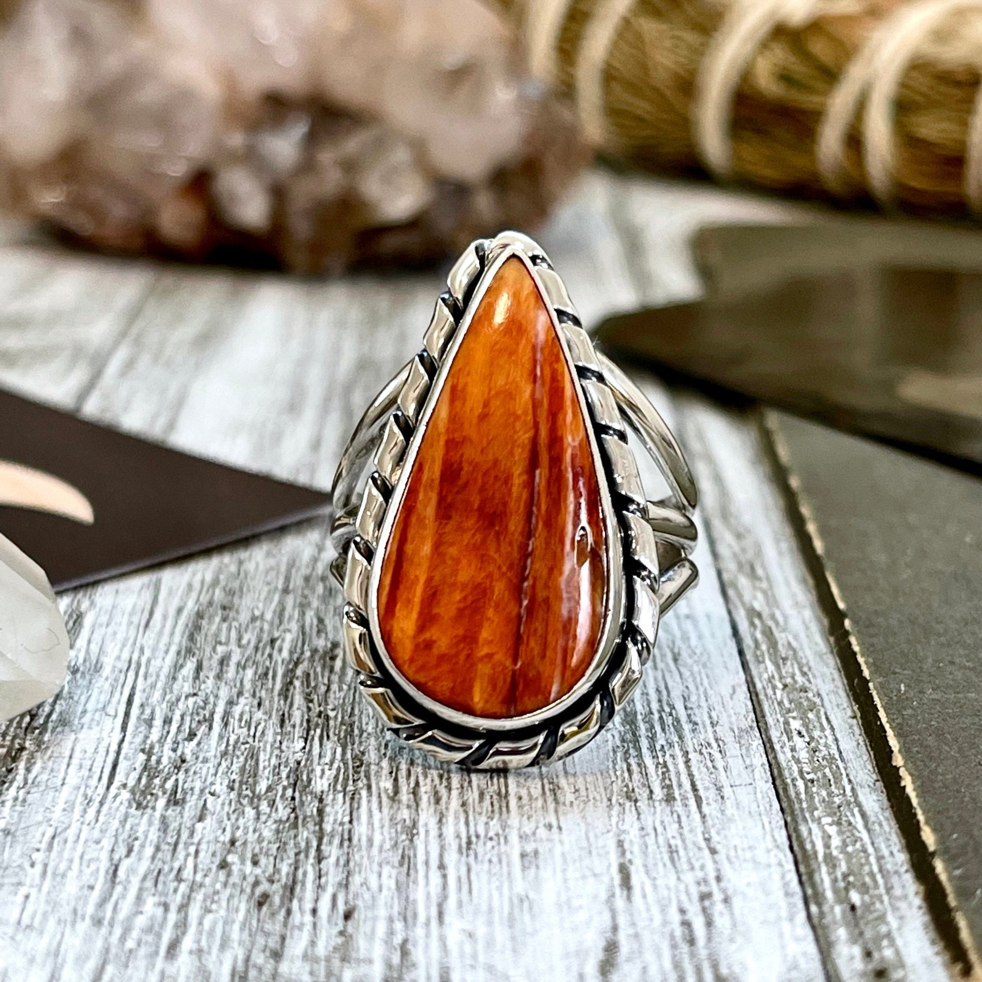 Big Statement Ring, Big Stone Ring, Bohemian Ring, boho jewelry, boho ring, crystal ring, CURATED- RINGS, Etsy ID: 1331282940, Festival Jewelry, gypsy ring, Jewelry, Large Crystal, Purple Stone Ring, Rings, Spiny Oyster Ring, Statement Rings, Sterling Sil