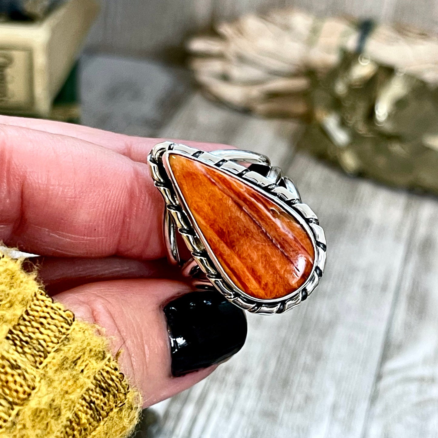 Big Statement Ring, Big Stone Ring, Bohemian Ring, boho jewelry, boho ring, crystal ring, CURATED- RINGS, Etsy ID: 1331282940, Festival Jewelry, gypsy ring, Jewelry, Large Crystal, Purple Stone Ring, Rings, Spiny Oyster Ring, Statement Rings, Sterling Sil