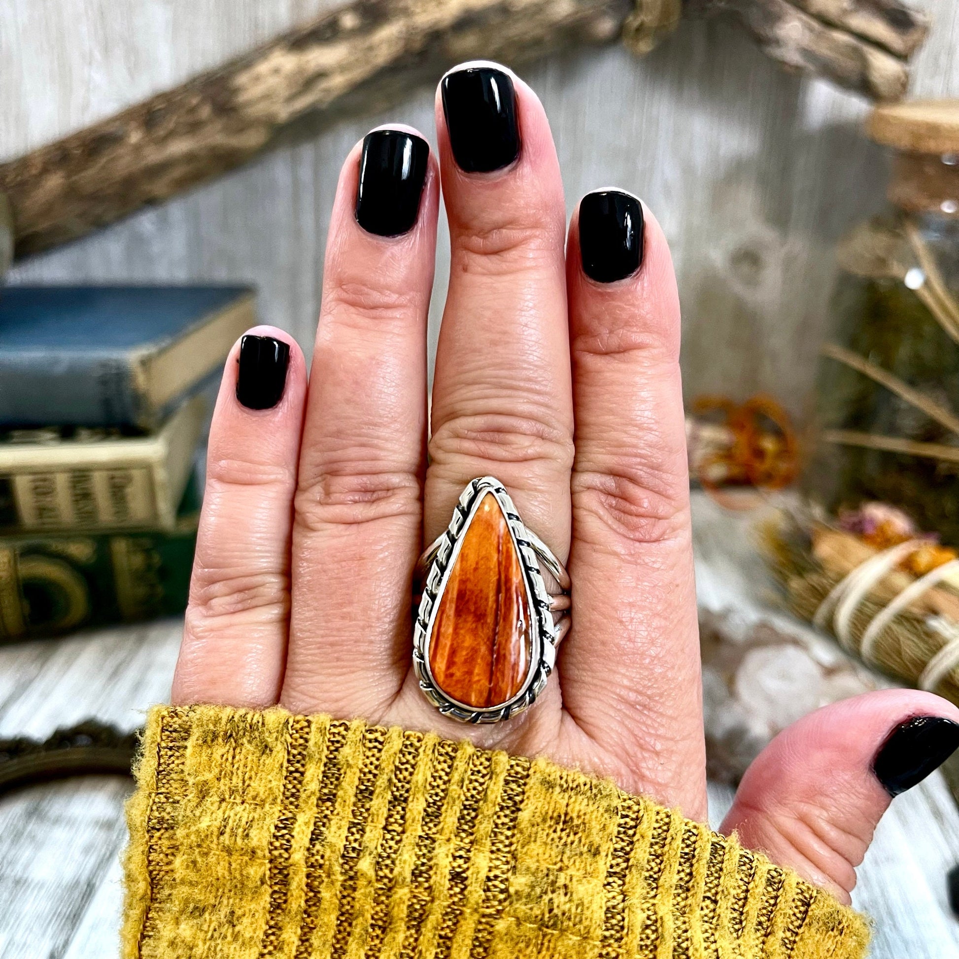 Big Statement Ring, Big Stone Ring, Bohemian Ring, boho jewelry, boho ring, crystal ring, CURATED- RINGS, Etsy ID: 1331282940, Festival Jewelry, gypsy ring, Jewelry, Large Crystal, Purple Stone Ring, Rings, Spiny Oyster Ring, Statement Rings, Sterling Sil