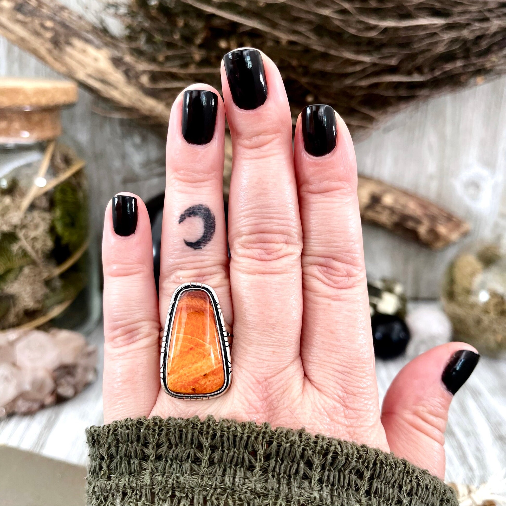 Big Statement Ring, Big Stone Ring, Bohemian Ring, boho jewelry, boho ring, crystal ring, CURATED- RINGS, Etsy ID: 1419652187, Festival Jewelry, gypsy ring, Jewelry, Large Crystal, Purple Stone Ring, Rings, Spiny Oyster Ring, Statement Rings, Sterling Sil